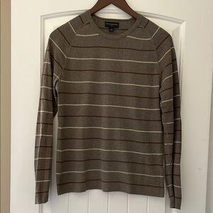 Banana Republic Men's Brown Striped Sweater